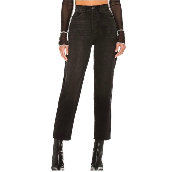 We The Free Denim - We The Free Curvy Black Straight Leg Georgine Jeans